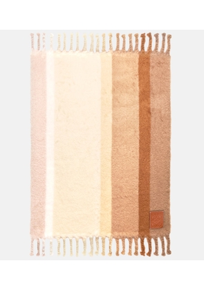 Loewe Striped mohair-blend blanket