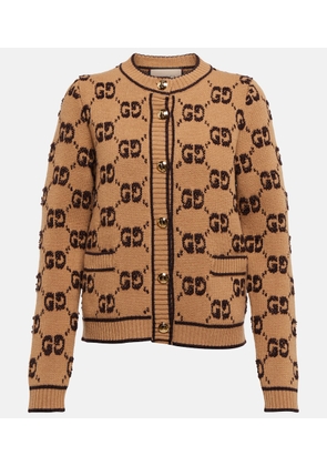 Gucci GG jacquard wool bouclé cardigan