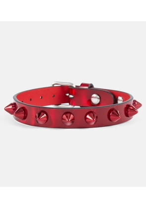 Christian Louboutin Loubilink embellished leather bracelet