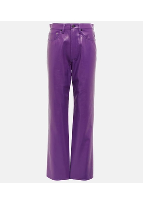 Agolde 90s Pinch high-rise faux leather pants