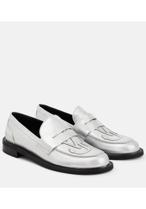 JW Anderson Anchor leather loafers