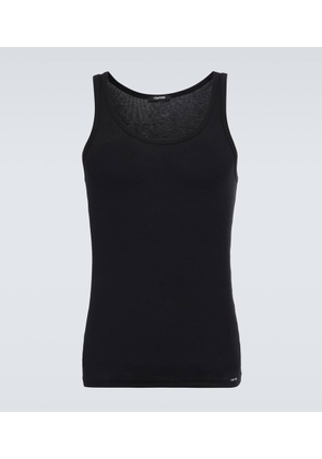 Tom Ford Ribbed-knit cotton-blend tank top