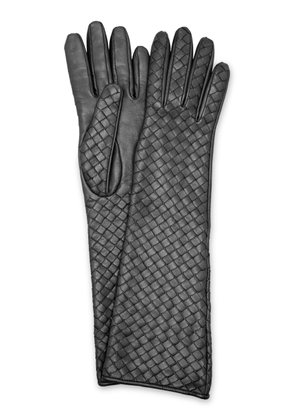 Bottega Veneta - Soft Intrecciato Leather Gloves - Black - 7.5 - Moda Operandi