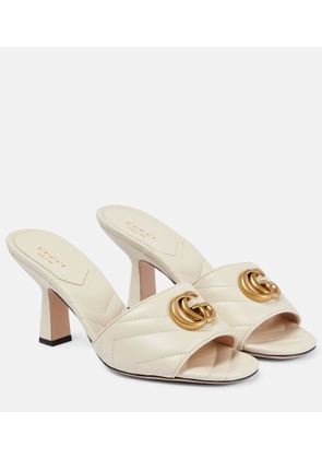 Gucci Double G leather sandals