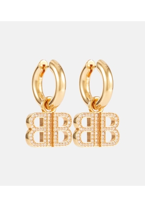 Balenciaga BB 2.0 crystal drop earrings