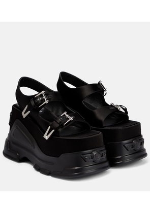 Versace Satin platform sandals