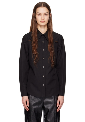 LVIR Black Slit Shirt