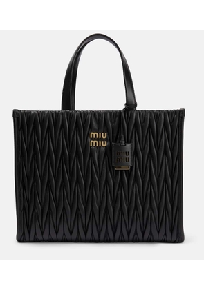 Miu Miu Matelassé leather tote bag