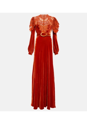 Costarellos Velvet gown