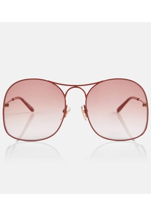 Chloé Elys square metal sunglasses
