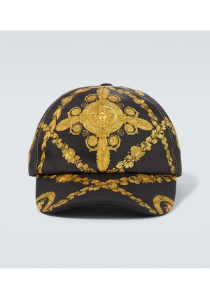 Versace Maschera Baroque satin baseball cap