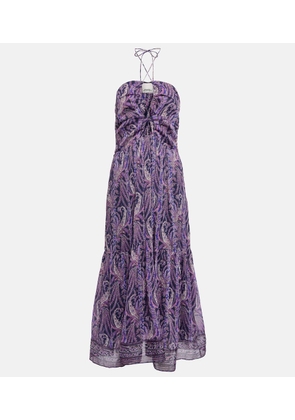 Isabel Marant Birona cotton and silk midi dress