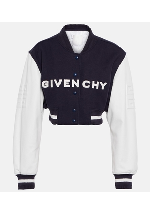 Givenchy 4G cropped varsity jacket