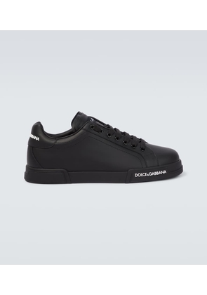 Dolce&Gabbana Logo leather sneakers