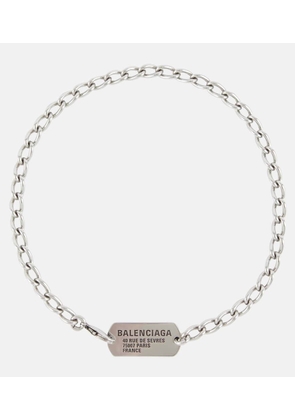 Balenciaga Logo tag necklace