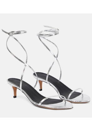 Isabel Marant Aridee metallic leather sandals