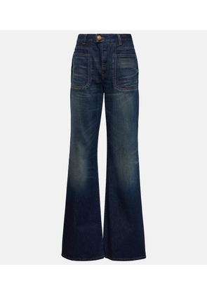 Balmain High-rise flared jeans