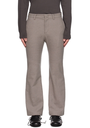 ATTACHMENT Gray Flared Trousers