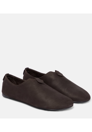 Loro Piana Floaty leather-trimmed moccasins