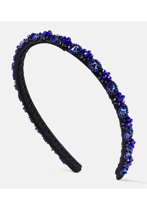 Erdem Embellished silk headband