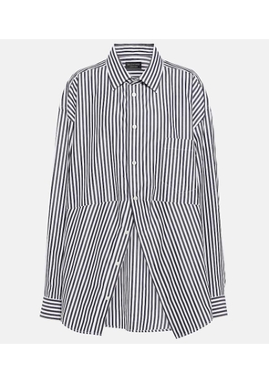 Balenciaga Swing striped cotton poplin shirt