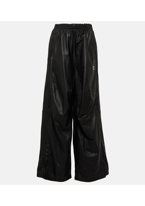Balenciaga Wide-leg leather pants