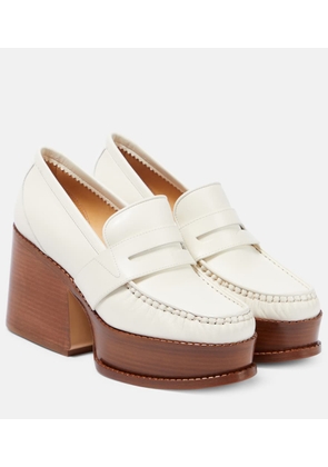 Gabriela Hearst Augusta leather platform loafers