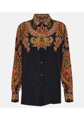 Etro Floral silk blouse