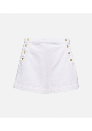 Frame Sailor Snap high-rise denim shorts