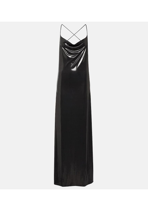 Saint Laurent Cowl neck maxi dress