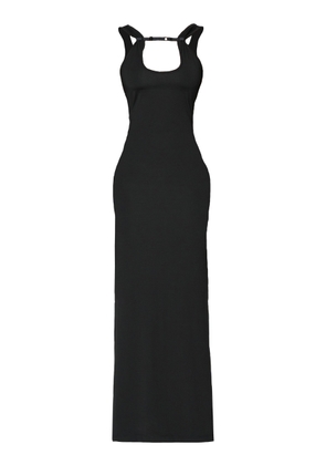Wynn Hamlyn - Rib Strap Stretch-Cotton Midi Dress - Black - XS - Moda Operandi