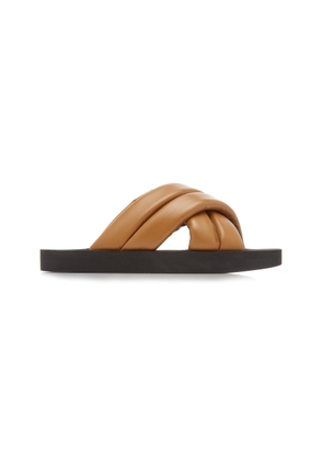 Proenza Schouler - Float Padded Leather Sandals - Brown - IT 39 - Moda Operandi