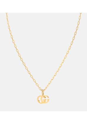 Gucci Double G 18kt gold and topaz necklace