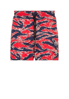 Moncler Swimwear in Garnet Red - Red. Size S (also in L).