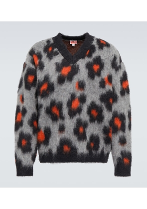 Kenzo Jacquard wool and alpaca-blend sweater