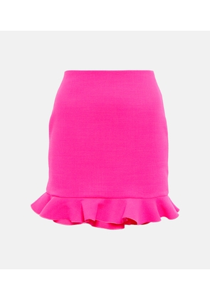 David Koma Wool-blend miniskirt