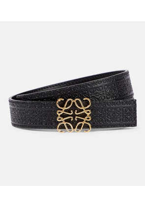 Loewe Repeat Anagram embossed leather belt