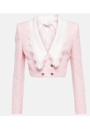 Alessandra Rich Cropped tweed jacket