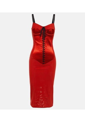 Dolce&Gabbana Lace-up midi dress
