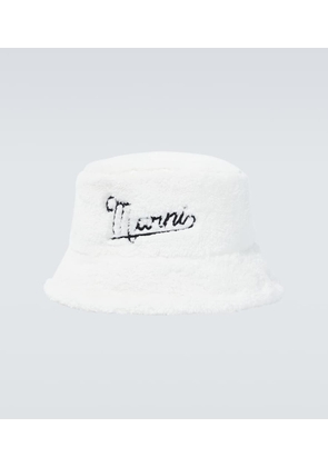 Marni Embroidered faux fur bucket hat