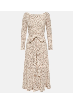 Polo Ralph Lauren Floral jacquard cotton midi dress