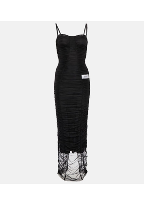Dolce&Gabbana x Kim ruched tulle maxi dress