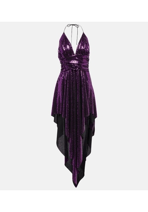Alexandre Vauthier Embellished asymmetrical midi dress
