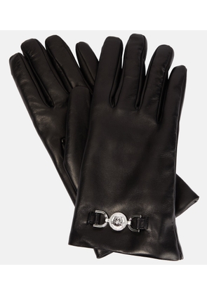 Versace Medusa leather gloves