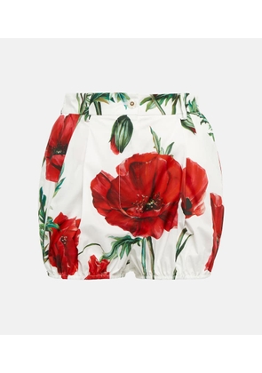 Dolce&Gabbana Floral cotton bloomer shorts