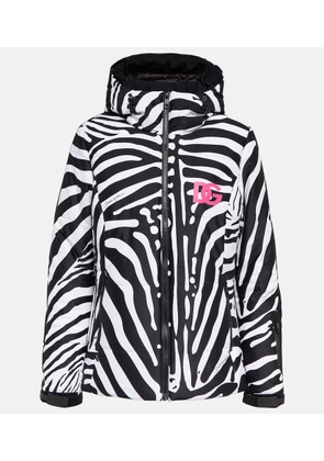 Dolce&Gabbana Zebra-print ski jacket