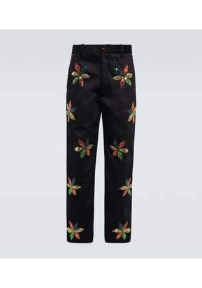Bode Flower sequined pants