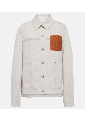 Loewe Anagram cotton and linen jacket