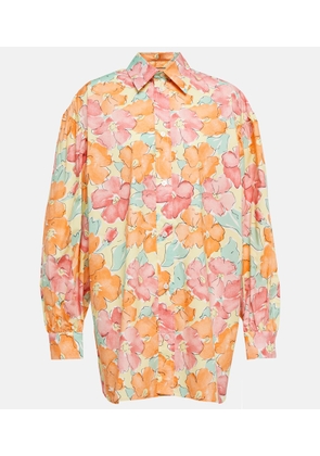 Plan C Floral cotton shirt