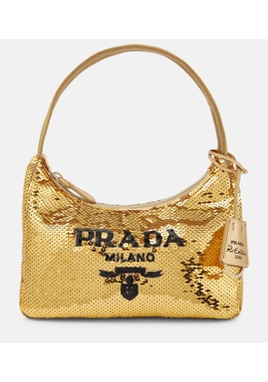Prada Re-Edition 2000 Mini sequined shoulder bag